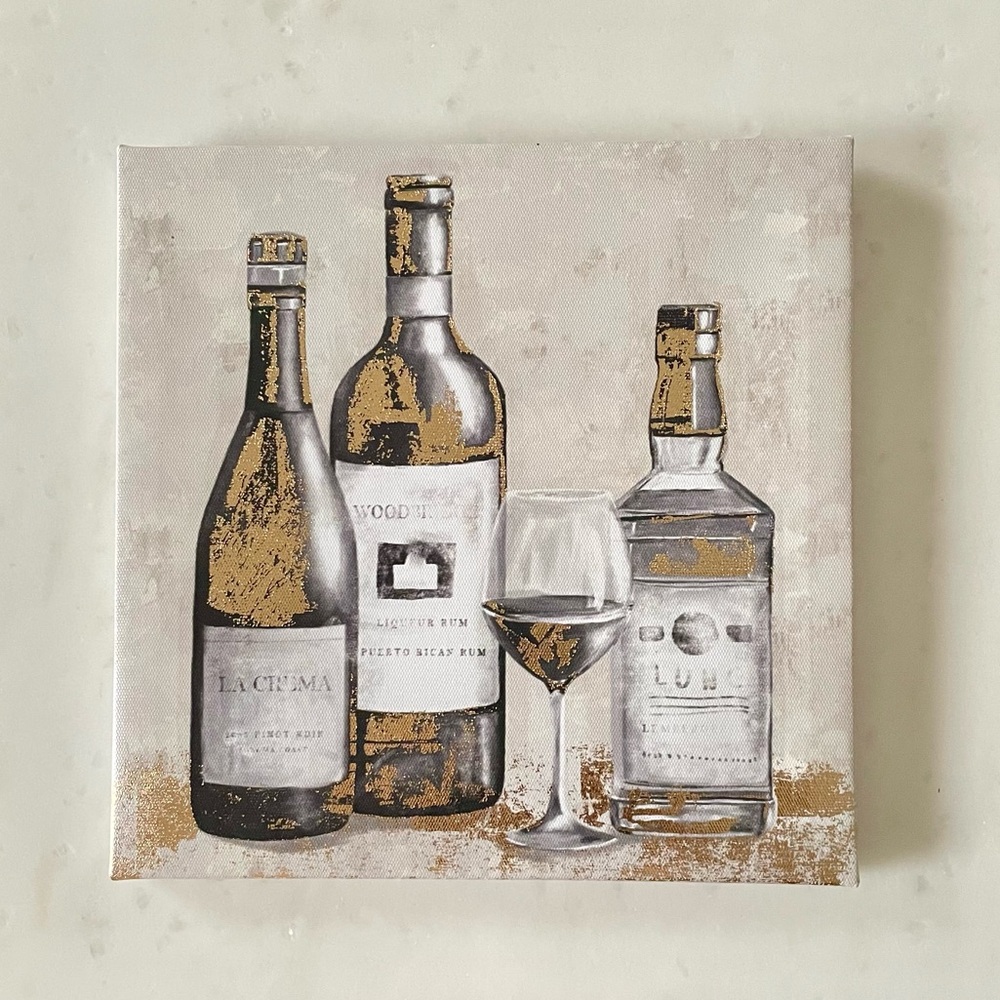 Metallic Gold Spirits Canvas Wall Decor